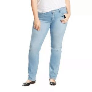 Levi’s 414 Classic Straight Leg Jeans Light Blue Size 22W